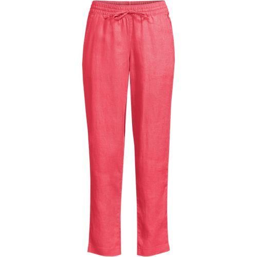 Leinen-Jogginghose, Damen,  Pink, Leinen, by Lands' End