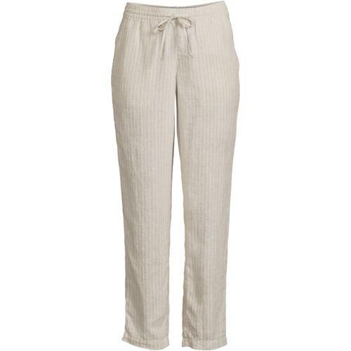 Leinen-Jogginghose, Damen,  Beige, Leinen, by Lands' End
