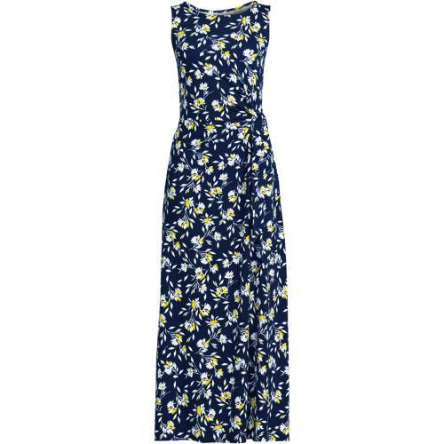 Maxikleid aus Baumwolle/Modal mit Bindeband, Damen,  Blau, Baumwolle Modal, by Lands' End