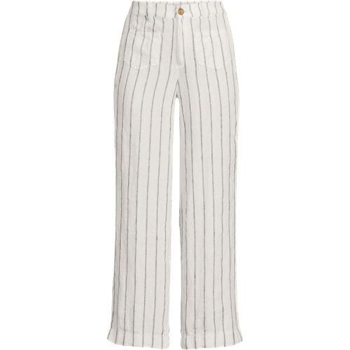 7/8-Hose aus Leinen, Damen,  Weiß, by Lands' End