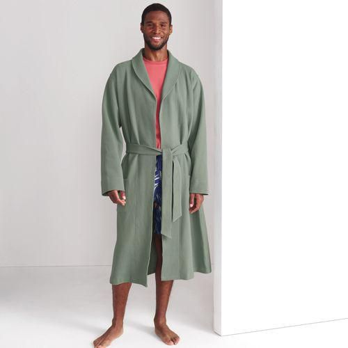 Bademantel mit Waffelstruktur, Herren,  Grün, by Lands' End