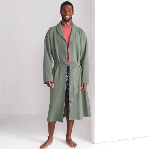 Bademantel mit Waffelstruktur, Herren,  Grün, by Lands' End