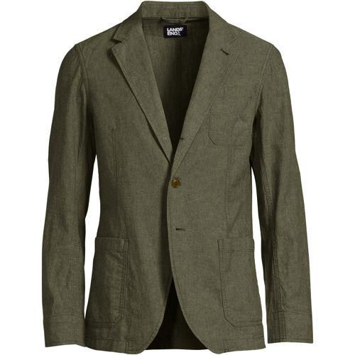 Sakko aus Leinen/Baumwoll-Mix, Herren,  Grün, by Lands' End