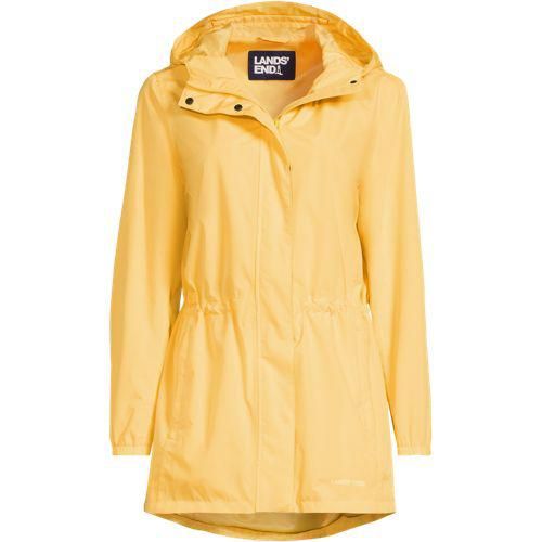 Wasserdichte Regenjacke SQUALL mit Packfach, Damen,  Gelb, Polyester, by Lands' End