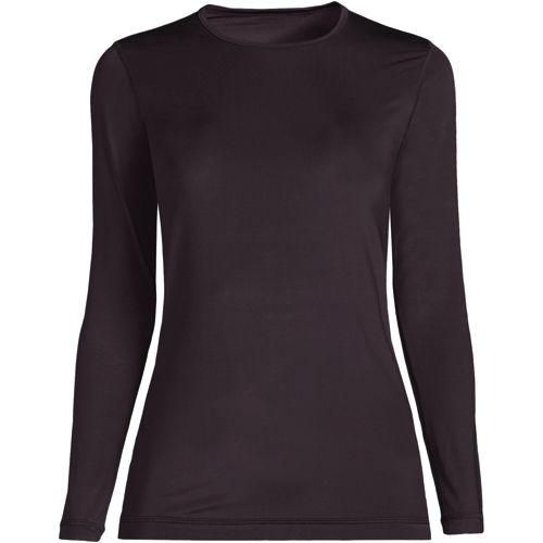 Funktionsshirt THERMASKIN, Damen,  Rot, Polyester-Mischung, by Lands' End
