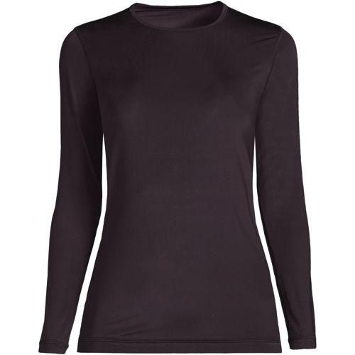Funktionsshirt THERMASKIN, Damen,  Rot, Polyester-Mischung, by Lands' End