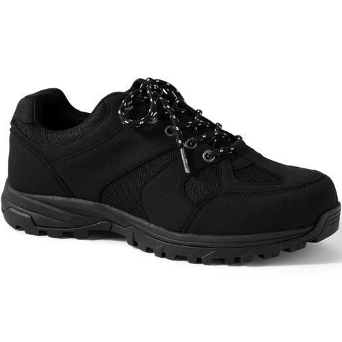 Trekking-Schuhe, Herren,  Schwarz, Leder, by Lands' End