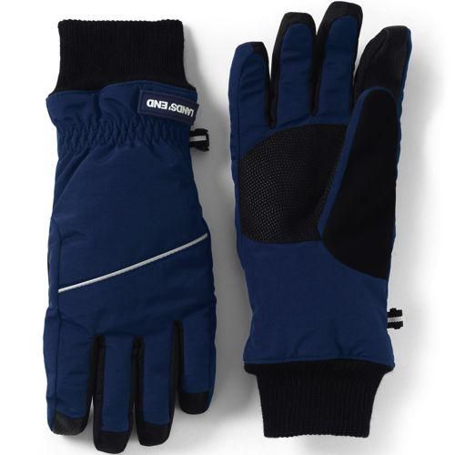 Wasserdichte Handschuhe SQUALL, Damen,  Blau, Nylon, by Lands' End