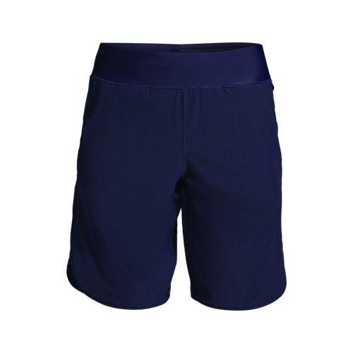 Badeshorts 23 cm, Damen,  Blau, Polyester-Mischung, by Lands' End