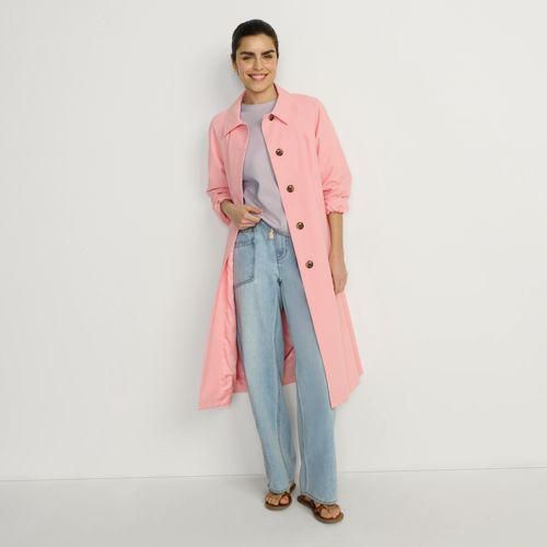 Deluxe Soft Shirt mit Rundhalsausschnitt, Damen,  Pink, Baumwolle/Polyester-Mischung, by Lands' End