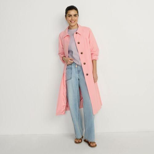 Deluxe Soft Shirt mit Rundhalsausschnitt, Damen,  Pink, Baumwolle/Polyester-Mischung, by Lands' End