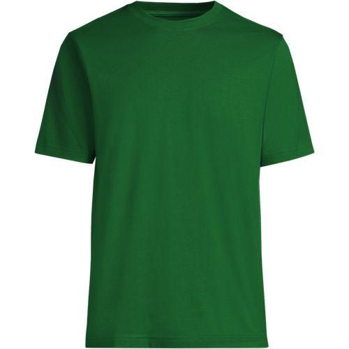 Super-T Kurzarm-Shirt, Classic Fit, Herren,  Grün, Baumwolle, by Lands' End