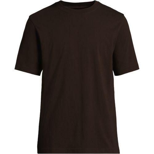 Super-T Kurzarm-Shirt, Classic Fit, Herren,  Braun, Baumwolle, by Lands' End