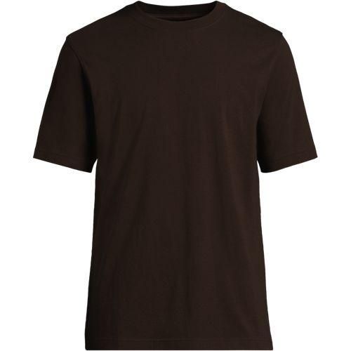 Super-T Kurzarm-Shirt, Classic Fit, Herren,  Braun, Baumwolle, by Lands' End