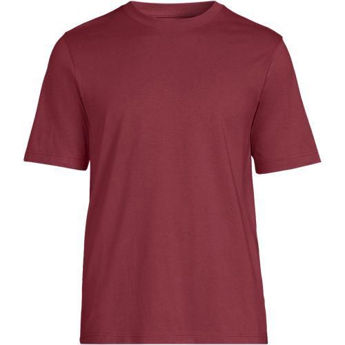 Super-T Kurzarm-Shirt, Classic Fit, Herren,  Braun, Baumwolle, by Lands' End