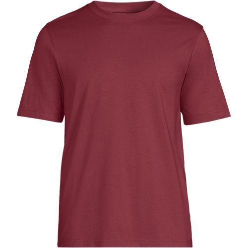 Super-T Kurzarm-Shirt, Classic Fit, Herren,  Braun, Baumwolle, by Lands' End