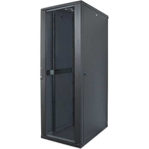 INTELLINET Netzwerkschrank 22HE 600x800mm schwarz,montiert (Speditionsversand)