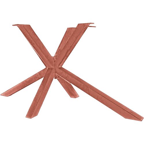Tischbein SIT, braun (antikbraun), B:160cm H:74cm T:74cm, Tischbeine, sternförmig