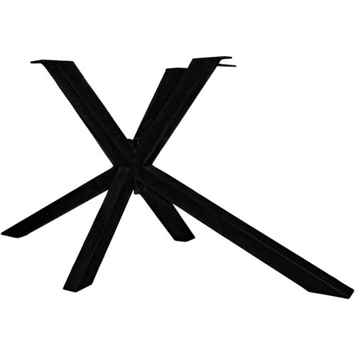 Tischbein SIT, grau (antikschwarz), B:160cm H:74cm T:74cm, Tischbeine, sternförmig