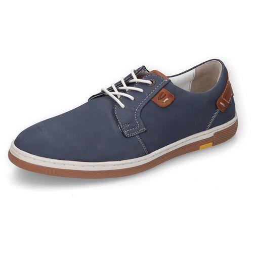 Schnürschuh CAMEL ACTIVE, Herren, Gr. 43, blau, Nubukleder, casual, Schuhe, Hybrid Sneaker, Business Schuh, Sneaker mit Lederfutter