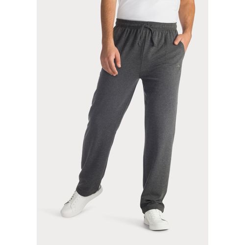 Sweathose KANGAROOS, Herren, Gr. 52/54 (L), N-Gr, grau (anthrazit), Sweatware, Obermaterial: 60% Baumwolle, 40% Polyester, unifarben, Basic, lässig geschnitten lang, Hosen, Jogginghose in legerer Weite