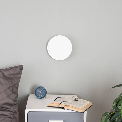 Wandleuchte Lunia New, weiß, Ø 20 cm