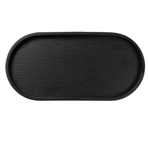 ASA Tablett Wood black , Schwarz , Holz , Weide , oval , 11x2x23 cm , Tischkultur & Servieren, Tabletts