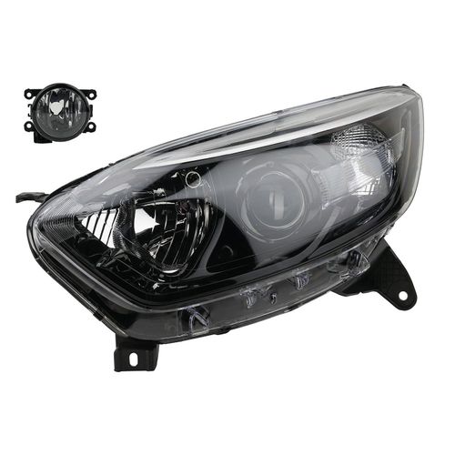 Johns, Scheinwerfer passend für Renault Captur 06/13-03/17 H1 H1 Li + Nebelscheinwerfer 260607853R 260600723R 260607817R 4422781 0006000618054 2615500