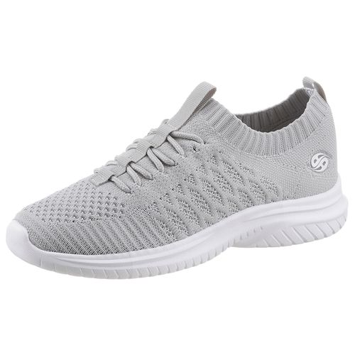 Slip-On Sneaker DOCKERS BY GERLI, Damen, Gr. 43, grau (hellgrau), Textil, sportlich, Schuhe, Sneaker, Schlupfschuh, Freizeitschuh mit ultraleichter Sohle, Topseller