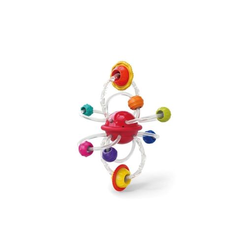 Moni Babyrassel, Greifling Planeten E7998 Beißring Lernspielzeug Handfangball bunt
