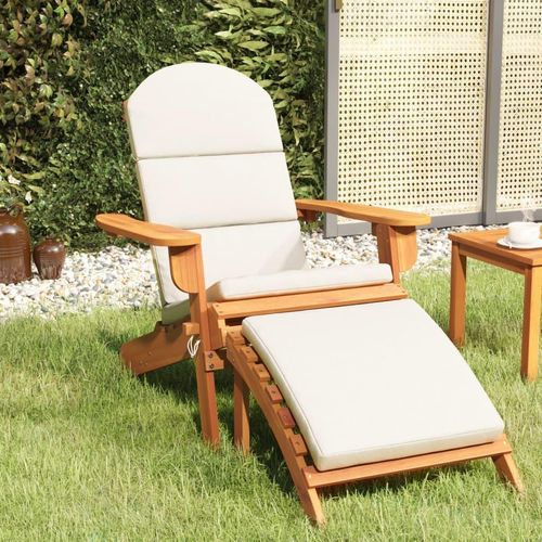 Adirondack-Gartenstuhl mit Fußstütze Massivholz Akazie