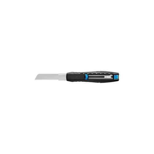 Sicherheitsmesser Martor Secubase 383, ergonomisch, Schnitttiefe einstellbar, Auto-Klingenrückzug, L 170,5 x B 25 x H 34 mm, Stahl/GFK, schwarz
