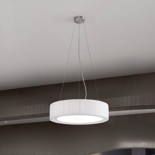 Bover LED-Deckenlampe Urban, silberfarben/weiß, Ø 60 cm