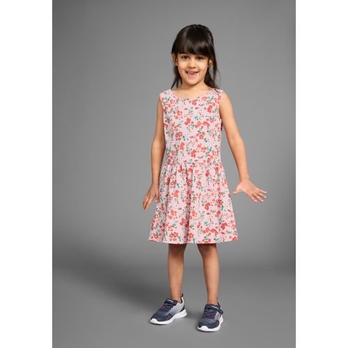 KangaROOS Jerseykleid »Trägerkleid im Blumen-Allover«, Shirtkleid mit Blumenmuster