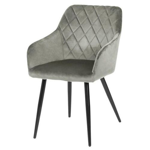 Livetastic Armlehnstuhl , Schwarz, Taupe , Holz, Metall, Textil , Pappel , Rundrohr , 54x86x60 cm , inklusive Armlehnen , Esszimmer, Stühle,