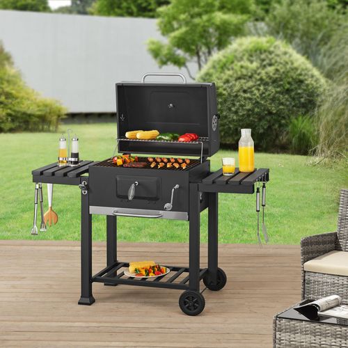 Grillwagen 'Arnad' 105x135x47,5cm Schwarz