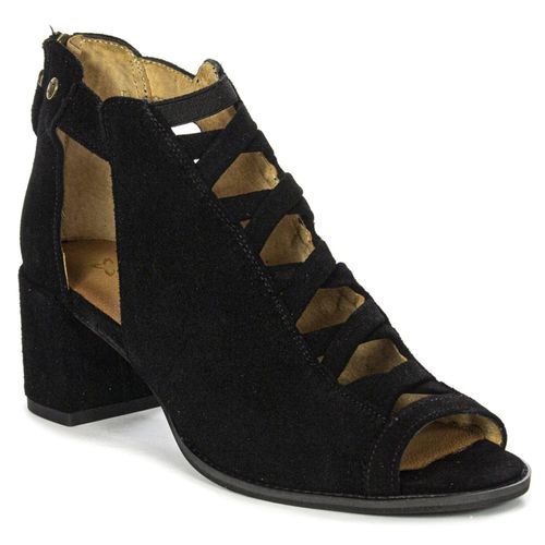 Schwarze Damen Wildleder Sandaletten mit Absatz von Maciejka 06456-01 36