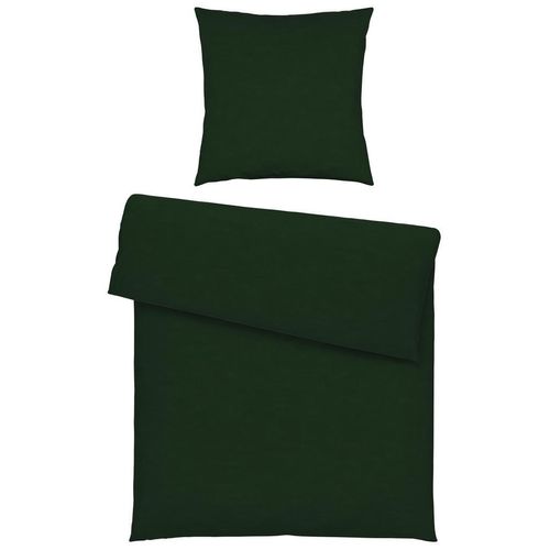 Esposa Bettwäsche , Dunkelgrün , Textil , 155x220 cm , pflegeleicht, atmungsaktiv, schadstoffgeprüft , Schlaftextilien, Bettwäsche, Bettwäsche,