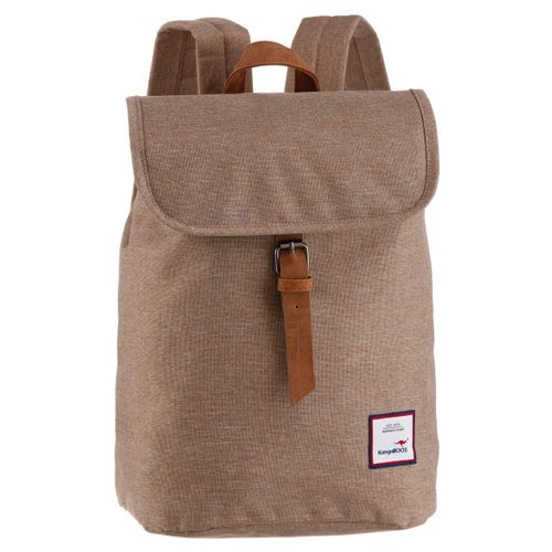 Cityrucksack KANGAROOS, Gr. B/H/T: 25cm x 40cm x 13cm, beige (sand), Nylon, casual, Rucksäcke Cityrucksack, in schlichter Optik