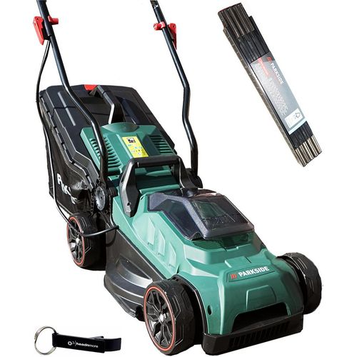 PARKSIDE® 20V Akku Rasenmäher PRMA 20-Li C3 (ohne Akku) + Zollstock und Schlüsselanhänger im HEADNMORE® Bundle