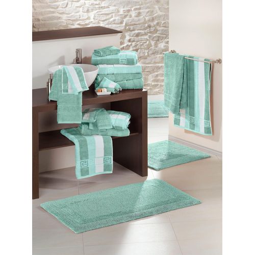 Handtuch CAWÖ Gr. 2, blau (wintertürkis), B:80cm L:160cm, Walkfrottee, 100% Baumwolle, Handtücher (Packung)