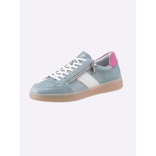 Sneaker REMONTE, Damen, Gr. 42, blau (hellblau), Synthetik, Glattleder, sportlich, Schuhe