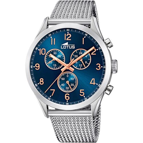 Lotus Herrenuhr Armbanduhr Edelstahlarmband 18637/3
