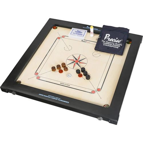 Precise - Carrom Champion 12 mm - 16 kgs - 74x74 cm - 85x85 cm - Karrom Spiel - Turnier