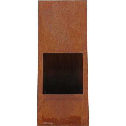 Bastian Gartenkamin, Lagerfeuer Stahl rostorange.