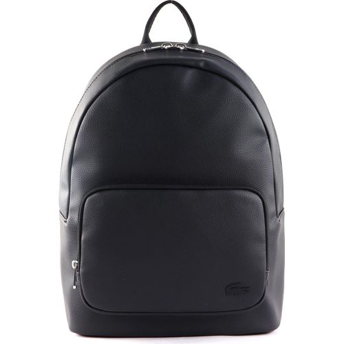 LACOSTE Freizeitrucksack Rucksack mit Laptopfach Backpack Noir schwarz