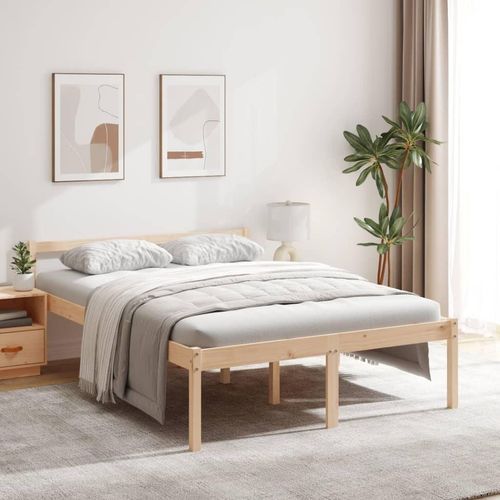 vidaXL Seniorenbett 140x200 cm Massivholz Kiefer - Seniorenbett - Seniorenbetten - Bett Senioren - Betten Senioren