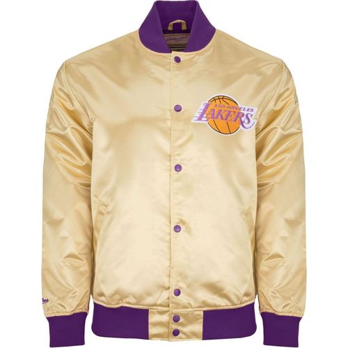 M&N Lightweight Satin Jacke - Los Angeles Lakers gold - XL