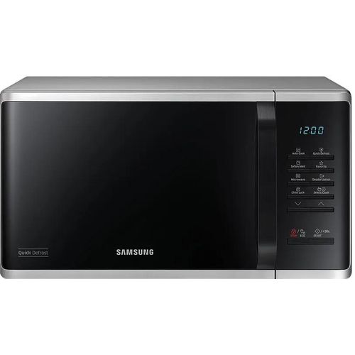 Samsung MS23K3513AS, Arbeitsfläche, Solo-Mikrowelle, 23 l, 800 W, Tasten, Silber