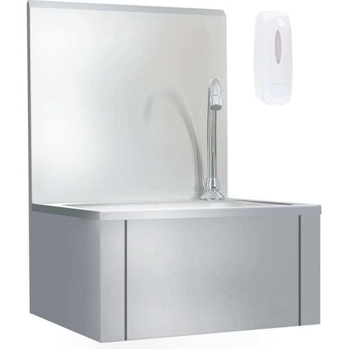 Handwaschbecken mit Wasserhahn und Seifenspender Edelstahl , Spülen Design 2024